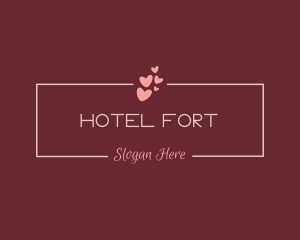 Dating Hotel Heart  logo design