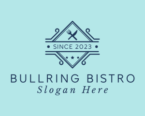 Kitchen Utensils Bistro  logo design