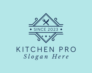 Kitchen Utensils Bistro  logo design