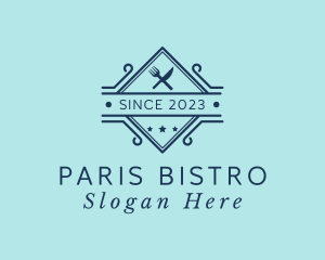 Kitchen Utensils Bistro  logo design