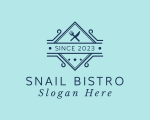 Kitchen Utensils Bistro  logo design