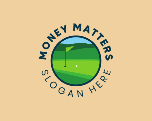 Badge - Golf Flag Badge logo design