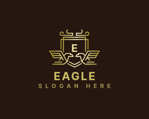 Royal Eagle Shield logo design