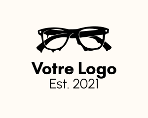 Eyesight - Melt Dripping Eyeglasses logo design