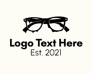 Glasses - Melt Dripping Eyeglasses logo design