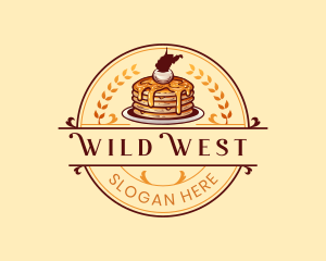 Pancakes West Virginia  logo design