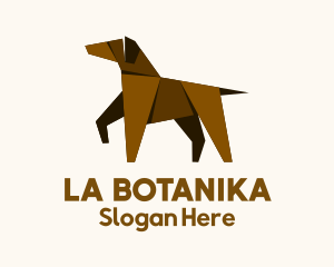 Brown Dog Origami Logo