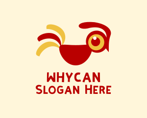 Cute Rooster Chicken  Logo