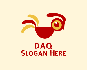 Aviary - Cute Rooster Chicken logo design