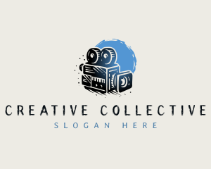 Filming Vintage Camera Photography logo design