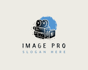 Filming Vintage Camera Photography logo design