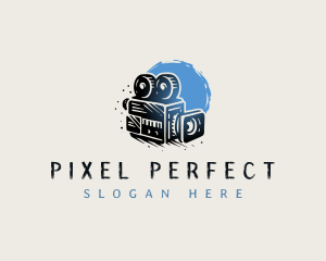 Filming Vintage Camera Photography logo design