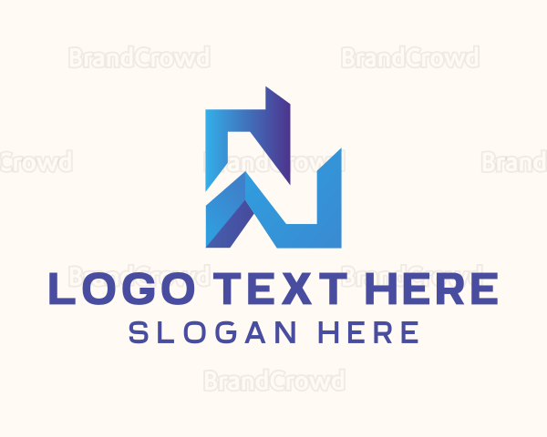 Tech Startup Letter N Logo