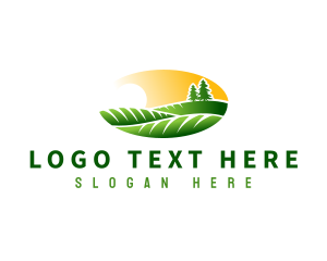 Farm Landscaping Field Logo