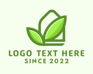 Tiny House - Green Nature Housing logo design