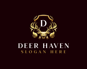 Deer Luxury Crest logo design