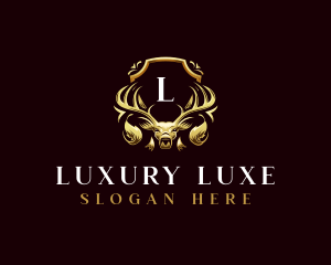 Deer Luxury Crest logo design