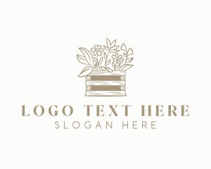 Flower Garden Plant Logo