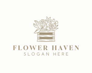 Flower Garden Plant logo design