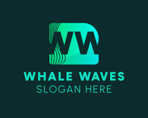 Digital Media Waves logo design