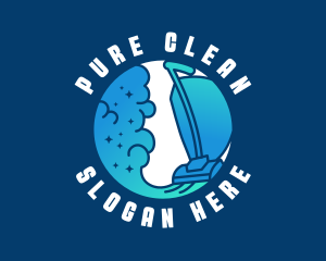 Vacuum Dust Cleaning logo design