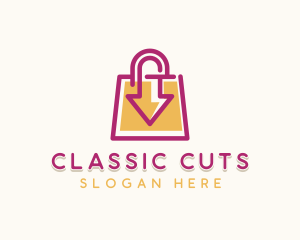 Arrow Shopping Bag logo design