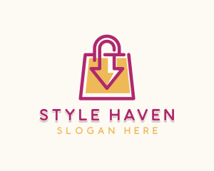 Arrow Shopping Bag logo design