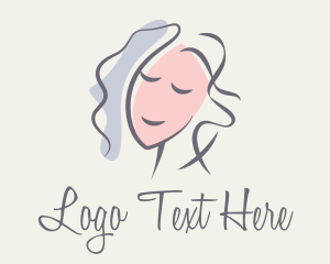 Blog - Brush Stroke Woman Portrait logo design