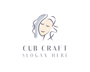 Happy Woman Portrait logo design