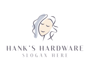 Happy Woman Portrait logo design