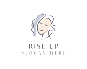 Happy Woman Portrait logo design