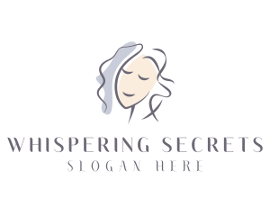 Happy Woman Portrait logo design