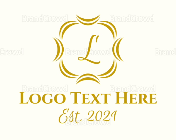 Golden Boutique Lettermark Logo