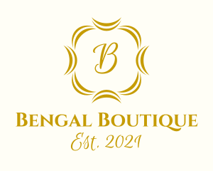 Golden Boutique Lettermark logo design