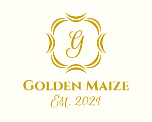 Golden Boutique Lettermark logo design