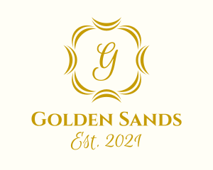 Golden Boutique Lettermark logo design