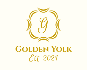 Golden Boutique Lettermark logo design