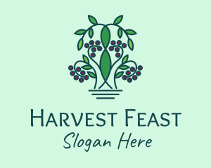 Farm Berry Plant logo design