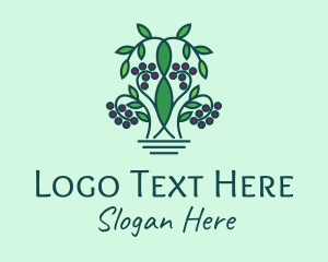 Plant - Farm Berry Plant logo design