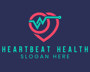 Cardiology - Heartbeat Medical Cardiologist logo design