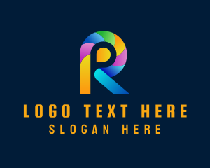 Telecommunication - Creative Company Letter R logo design