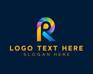 Tech - Creative Company Letter R logo design