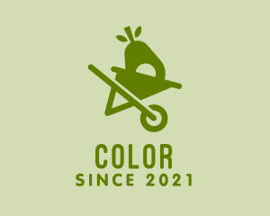 Avocado - Green Avocado Wheelbarrow logo design