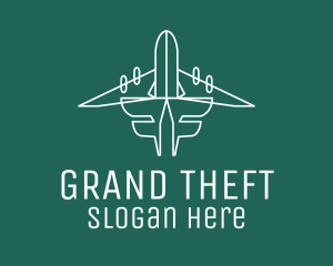 Simple Flying Airplane Logo