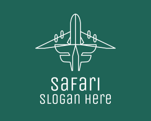 Aerial - Simple Flying Airplane logo design