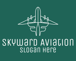 Aeronautical - Simple Flying Airplane logo design