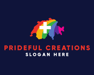 Pride - Switzerland Pride Rainbow logo design