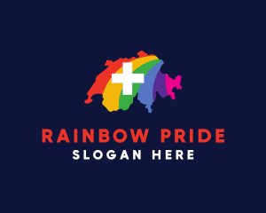 Gay - Switzerland Pride Rainbow logo design