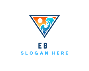 Surfing - Beach Ocean Wave logo design