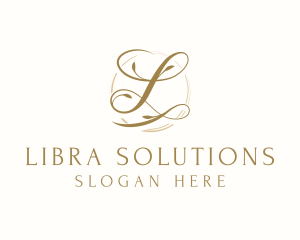 Elegant Floral Letter L logo design